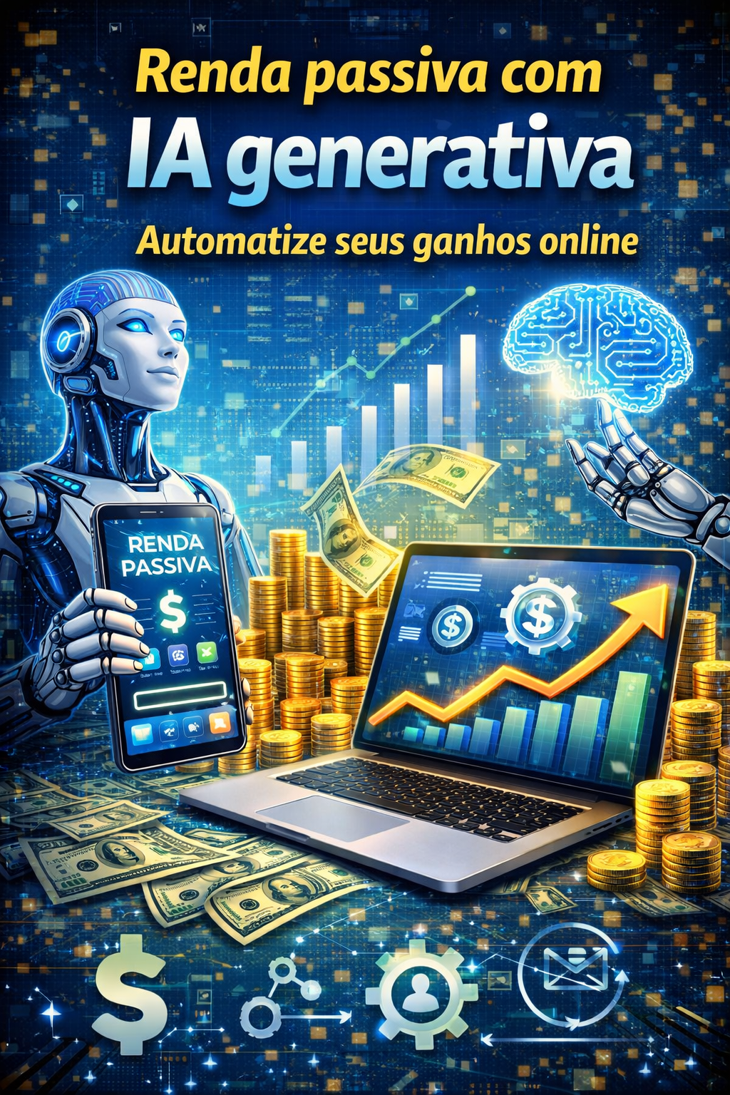 Capa do e-book 6: Renda passiva com IA generativa — Automatize seus ganhos